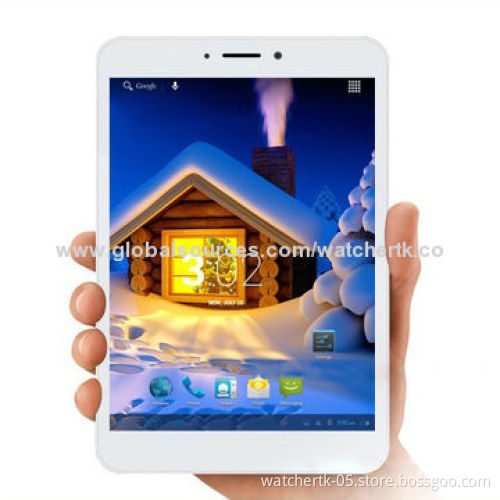 GOLD 7.85-inch Quad core 3G Tablet PC with IPS Screen/GPS/Bluetooth/Dual Cameras (2.0/5.0MP)/1GB/16G